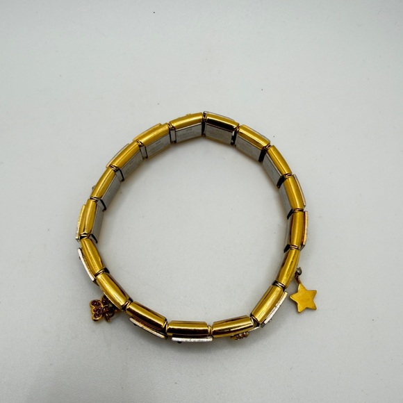 6.5" Bradford Exchange "Charming Touches" two toned metal "Daughter" bracelet! - Picture 8 of 13